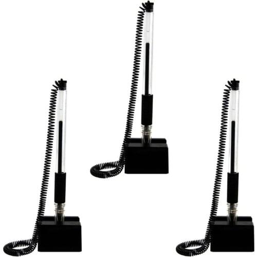 3Pcs Counter Pens Desktop Pens Bank Table Pens Anti Theft Pens Office Supplies