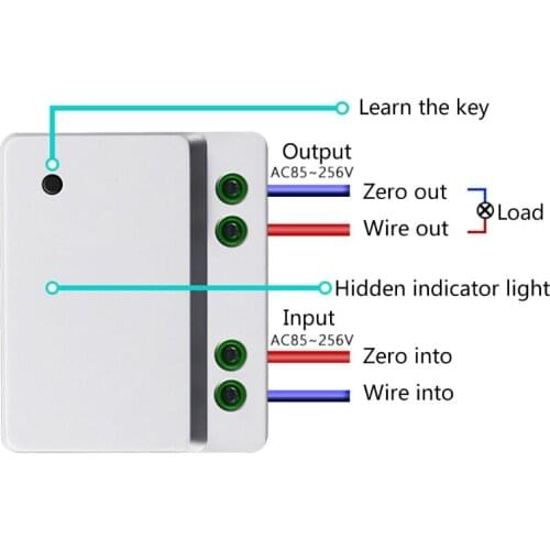 85V-250V Wireless Remote Control Switch Receiver 433Mhz Waterproof Transmitter E56B