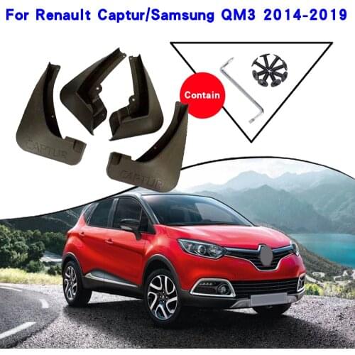 Car Fender Accessories For Renault Captur Samsung QM3 2013-2019 Mudguards Splash Guards Fender Mudflaps Car Fender Mud Flaps