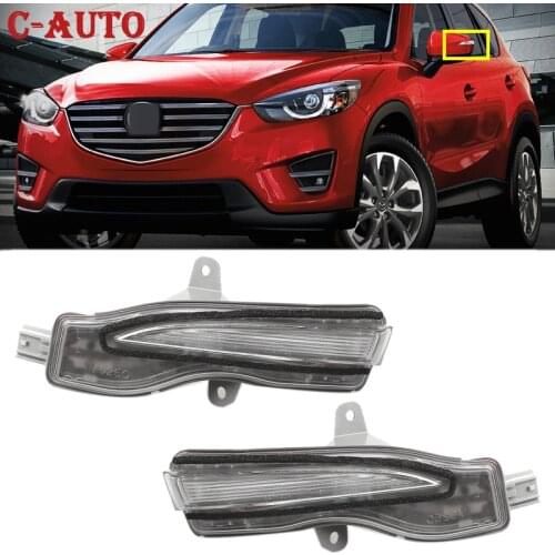 Car Left Right Rearview Mirror LED Side Mirror Lamp lights Car Trun Signal Indicator Light For Mazda CX-3 CX-4 CX-5 2016-2018