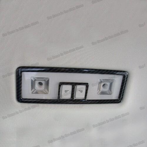 Lsrtw2017 Car Rear 3 Row Roof Light Reading Light Frame Trim Cover for Volkswagen Vw Tiguan 2017 2018 2019 2020 2021 Accessories