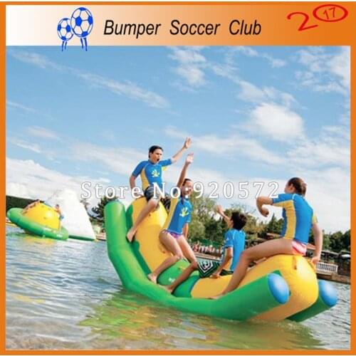 Free shipping ! Free Pump ! Inflatable water games water toys inflatable water seesaw inflatable water totter for sale