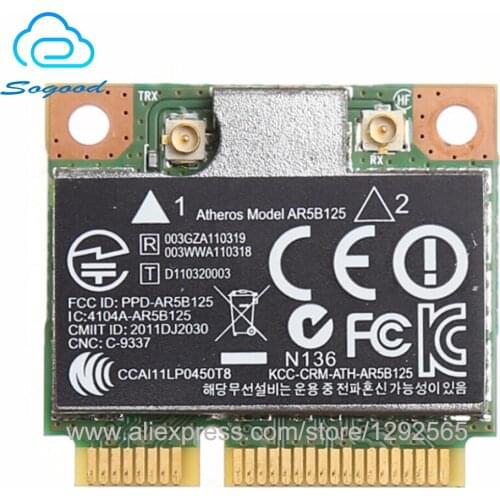 150M WiFi WLAN PCI-E for Atheros AR5B125 SPS 675794-001 HP P/N 670036-001 Wireless Card Adapter for HP 450 650 655 4441S 4445S