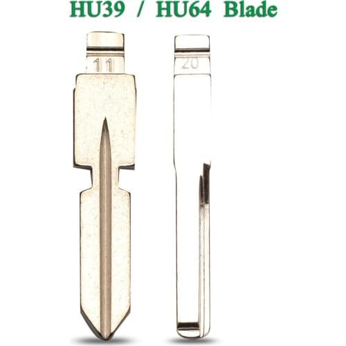 Bilchave Flip Folding Remote Car Key Blade Blank Fob For Mercedes-Benz E Class Uncut HU64 HU39 Key Blade Replacement