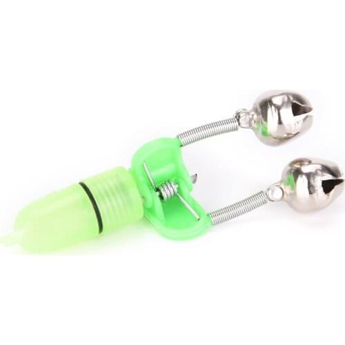 One Piece LED Light Alerter Fishing Rod Bite Alarm Bells Ring Fishing Lures Accessory Outdoor Fishing Tools