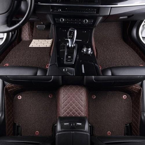 CUWEUSANG Custom car floor mat For Changan all models CS55 CS75 CS35 CX20 CX30 CS15 CS95 auto Double foot mats