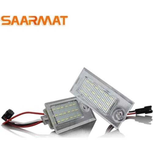 For Audi A6 C5 4B Sedan 1997~2004 LED Car CanBus No Error Number License Plate lights bulb White No Hyper Flash 6000K @12V