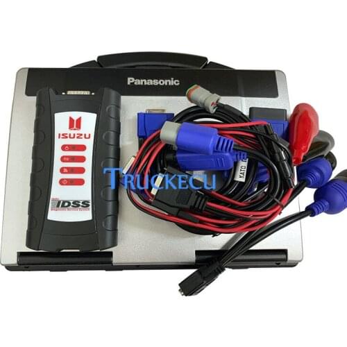 For ISUZU EURO5 EURO6 Diesel Engine Truck Excavator diagnostic tool for ISUZU IDSS III G-idss E-idss Adapter +CF52 laptop