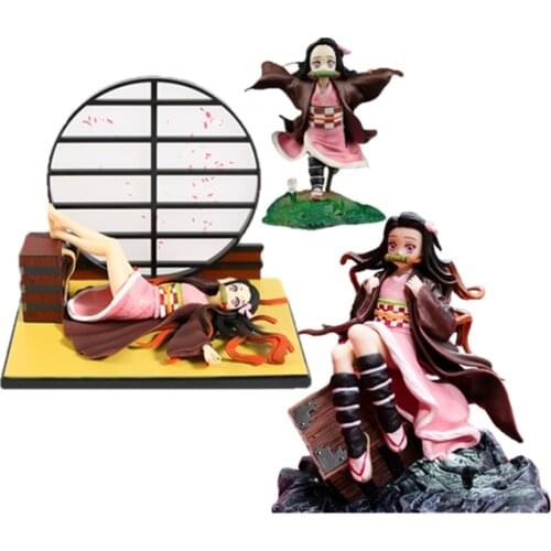 NEW 17cm Anime Figurine Demon Slayer Kimetsu no Yaiba Kamado Nezuko Sleeping Ver.Figure PVC Action figures Model toys doll gift