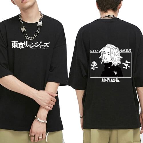 2021 Hot Japanese Anime Tokyo Revengers T Shirt Men Kawaii Manga Graphic Tees Anime T-shirt Unisex Manjiro Sano Tops Tshirt Male