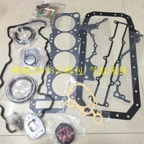 Kobelco SK200 210 260-8 Super 8 Overhaul PACK J05 Gasket Cylinder Mattress Excavator digger parts Engine Full gasket set kit