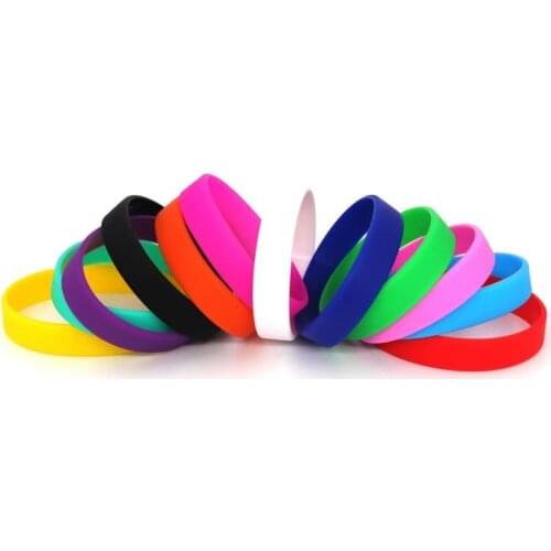 2 pieces set Red Black Blank Fitness Wristband Mens Womens Childrens Rubber Silicone Bracelet For Man Gift Jewelry Wholesale