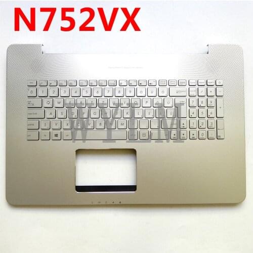 New N752VX notebook keyboard For ASUS VivoBook Pro N752VX N752V N752 without touchpad Dual language with backlight keyboard