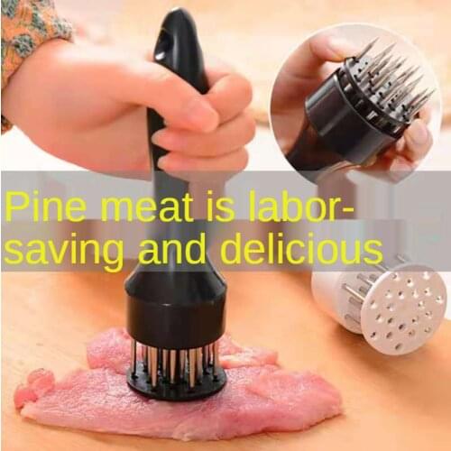 The New Stainless Steel Meat Tenderizer Needle Meat Hammer Tenderizer Cooking Tools Kitchen Tools Cooking Baking Kitchen Supplie