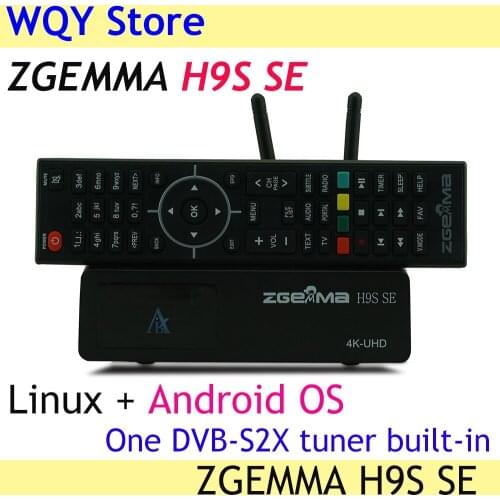 New Arrival ZGEMMA H9S SE With 300M Wifi linux Android Dual OS DVB-S2X Multistream 4K UHD 4K 2016P Upgrade From ZGEMMA H9S