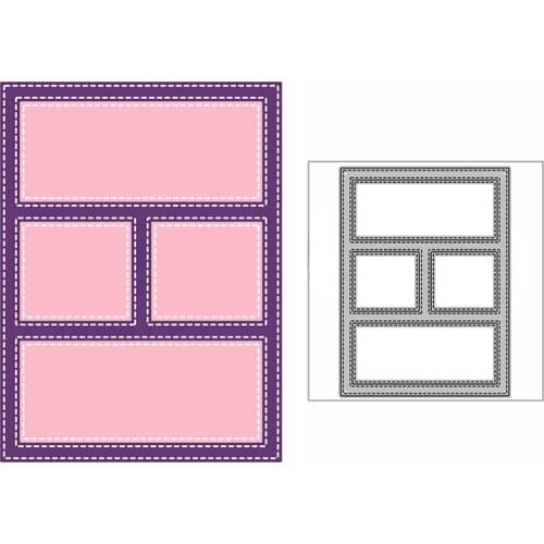 New Rectangles Squares Window Craft Embossing Mold 2021 Metal Cutting Dies for DIY Decor Scrapbooking Album Card Making No Stamp