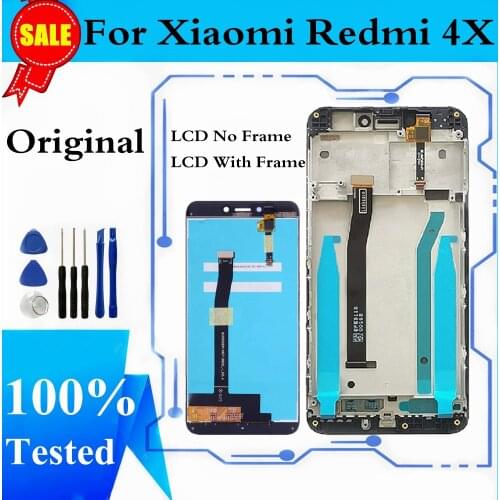 Original LCD For XIAOMI REDMI 4X LCD Display Touch Screen Digitizer Assembly Replacement With Frame For Xiaomi Redmi 4X Display