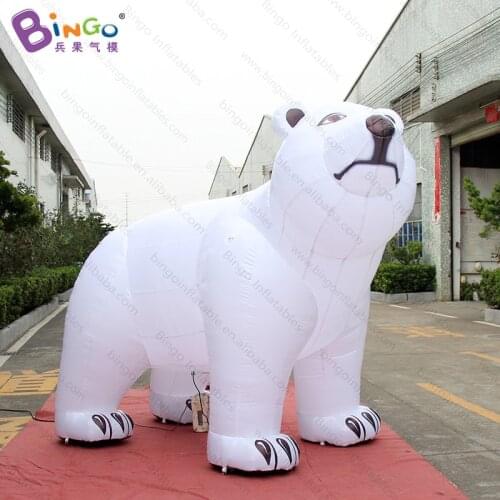 Personalized 3X2.3 meters big inflatable christmas bear / inflatable polar bear christmas decoration toys