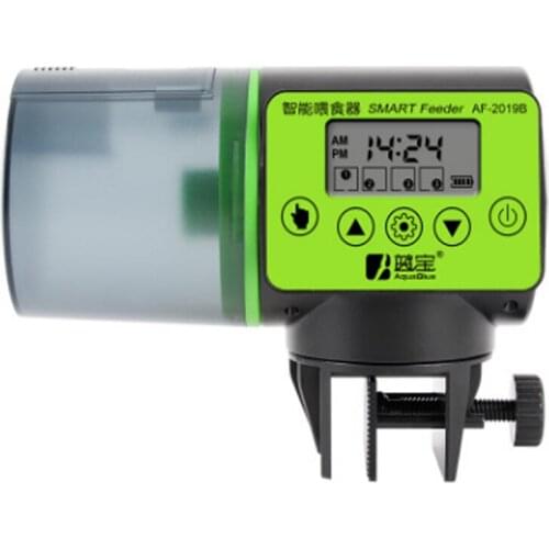 Portable 200ml large capacity fish feeder tool automatic fish feeder electric fish tank timing feeder feeding