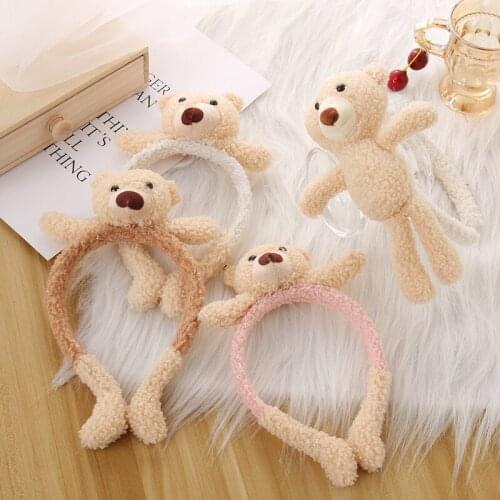 Korean Cute Bear Shape Headband For Girls Headbands Hair Hoops Fashion Winter Accessories