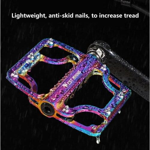 Colorful Bike Pedals 3 Bearings Pedal Accessory For Mountain Road Bikes Bicycle Pedal Mtb Pedals