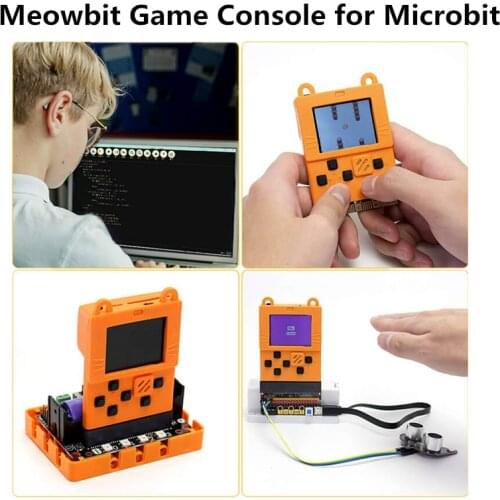 Kittenbot Meowbit Codable Console Programmable Portable Game Consoles for Microsoft Makecode Board with 1.8inch TFT Screen