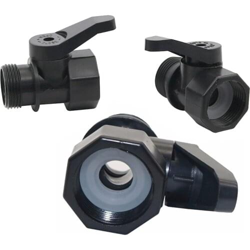 3/4" Valve Male Thread to Female(Male) Thread Garden Water Irrigation Fitting PVC Pipe Connector Switch Agriculture Tools 20 Pcs