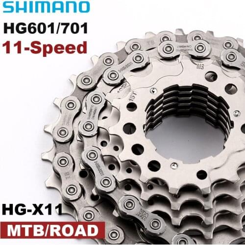 SHIMANO 11V Chain SLX CN-HG601 HG701 MTB 11S Chains 116 Links 124L Road Bike Chain for Shimano 5800 M7000 R7000 Bicycle Parts