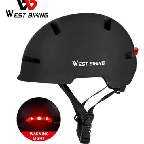 WEST BIKING Bicycle Helmet Cycling Safe Cap LED Light Rechargeable Men Women for Bike, Electric Cars, Motorcycle, Scooter, MTB