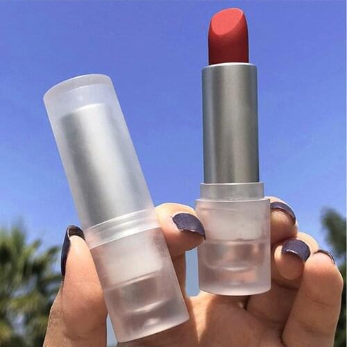 Waterproof Matte Lipstick Cosmetics Long Lasting Lip Color Sexy Red Lip Makeup