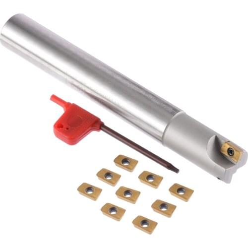 1Pcs BAP 300R C20-20-150 Indexable Milling Cutter + 10Pcs APMT1135PDERDP Inserts with Wrench For CNC Lathe Turning Tool Cutter