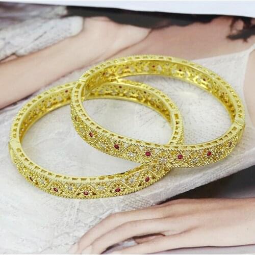 5 Pcs New design Hollow Metal Bangle Elegant Bracelet Zirconia Crystal Bangle Women bangle 51426