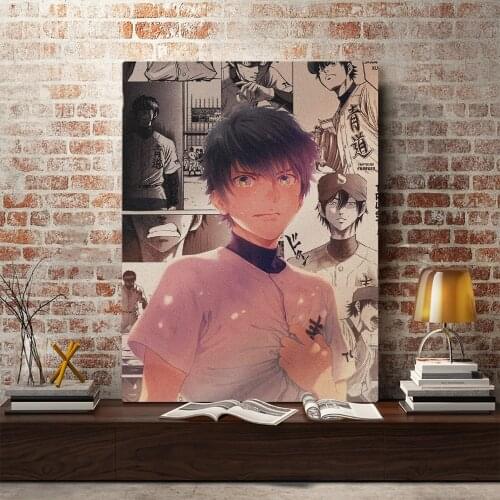 Ace of Diamond Anime Canvas Home Decor Prints Dorm Living Room Manga Bedroom Painting Wall Art Decoration Poster