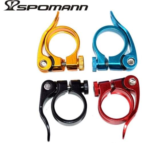 Aluminum Alloy Quick Release Bikes Seatpost Clamp Fit For 27.2mm Seatpost MTB Road Bike Cycling Clamp Clip 40g QR Bicycle Parts