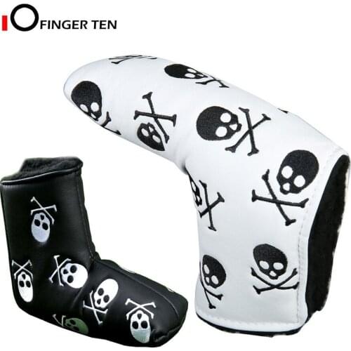 Skull Leather Blade Golf Putter Cover Headcovers Protective Protector Accessories for Men Women Fit All Brands Clubs