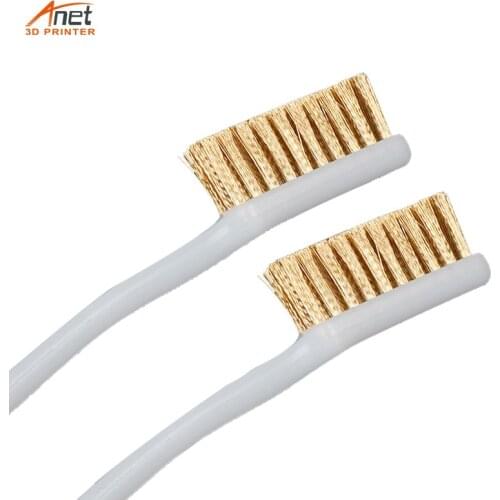 10pcs/set 3D Printer Nozzle Cleaning Brush Copper Wire Cleaner Tool for Cleaning Nozzle Hotend Hot Bed Print Head Block 2021