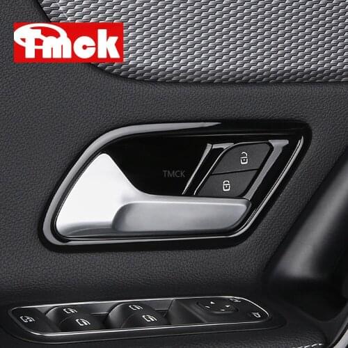 For Mercedes Benz B Class W247 B200 2020 ABS Chrome Car Inner Door Handle Bowl Cover Trim Frame Sticker Car Styling Accessories