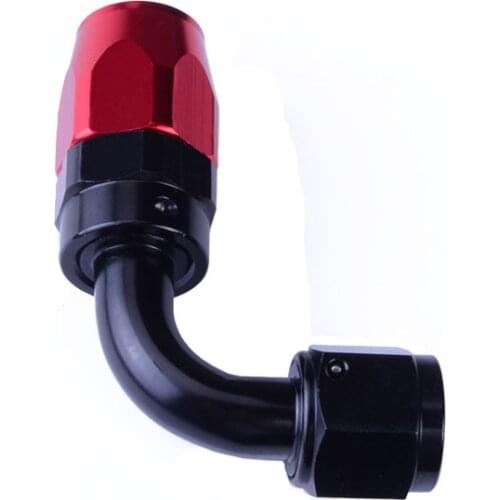 ESPEEDER AN4-12 Oil Fuel Swivel Hose 90 Degree Aluminium Fittings Swivel AN Fittings Adapter Reusable Oil Fuel Fitting Hose End