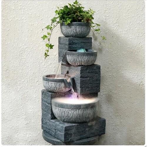 Living room European fountain luxury water ornaments opening gifts lucky office creative decorations