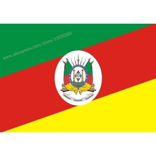 Flag of Rio Grande do Sul 3 x 5 FT 90 x 150 cm Brazil Brazilian State Flags Banners