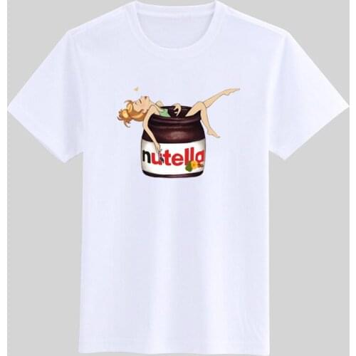 Boy tshirts cute nutella cartoon t shirt for girls tshirt children clothing girl t-shirt kids clothes boys anime graphic t shirt