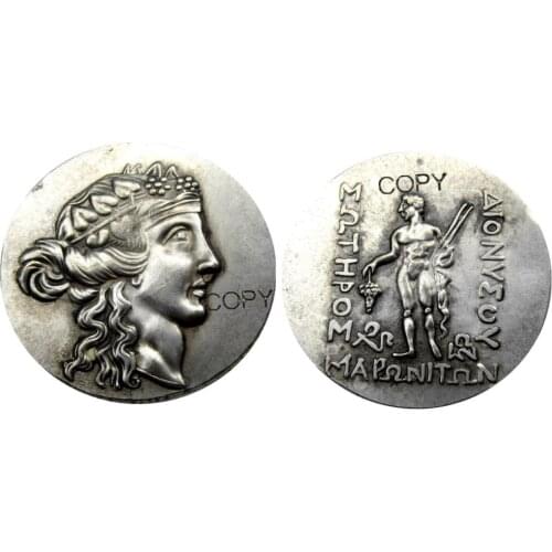 G(19)Greek Silver Coin, THRACE Thasos AR Tetradrachm Silver Plated copy coins