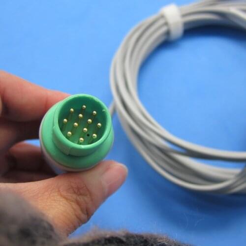 ECG cable with 5 leads snap for fukuda DS7100 paitent monitor