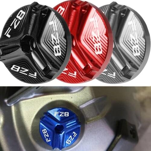 Motorcycle Aluminum Engine Oil Filler Cap Drain Sump Plug Bolt Cover Screw For Yamaha FZ8 FZ 8 FZ-8 2011 - 2013 2012