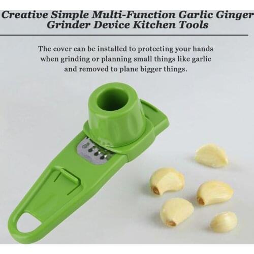 Eco-Friendly Simple Multi-Function Garlic Ginger Press Crusher Chopper Slicer Kitchen Hand Tool Grinder Vegetable Tools