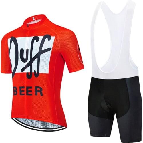 New team duff cycling jersey 20D bike shorts set Ropa Ciclismo MENS MTB summer PRO BICYCLING Maillot bottom clothing