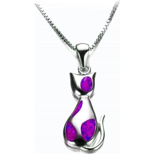 Cute Cat Pendant Necklace For Women Girl Jewelry Accessories Wedding Party Birthday Gift Fashion Women Necklace