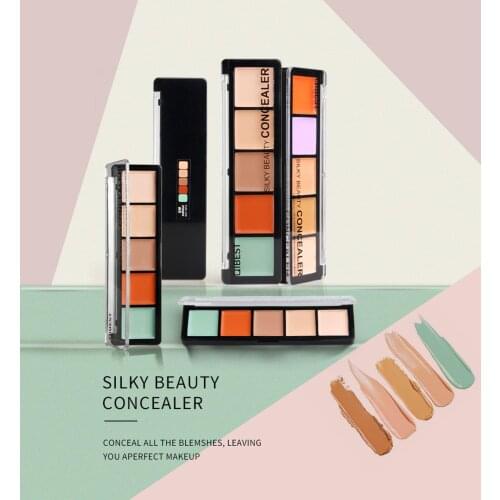 5 Color Concealer Cream Contour Full Cover Face Makeup Face Makeup Facial Eye Dark Circle Pores Green Correctors Concealer