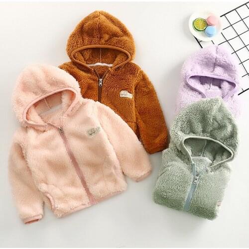 Girls Coats Fashion Winter Warm Thickening Kids Outwear Cute Hooded Coat Girls Costume Solid Children Clothing 10T9T8T7T6T5T3T2T