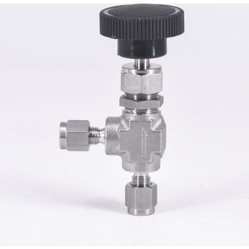 Bulkhead Fit 6mm 1/8" 1/4" OD Tube Compression Angle Needle Valve Crane Elbow Forged 316 Stainless